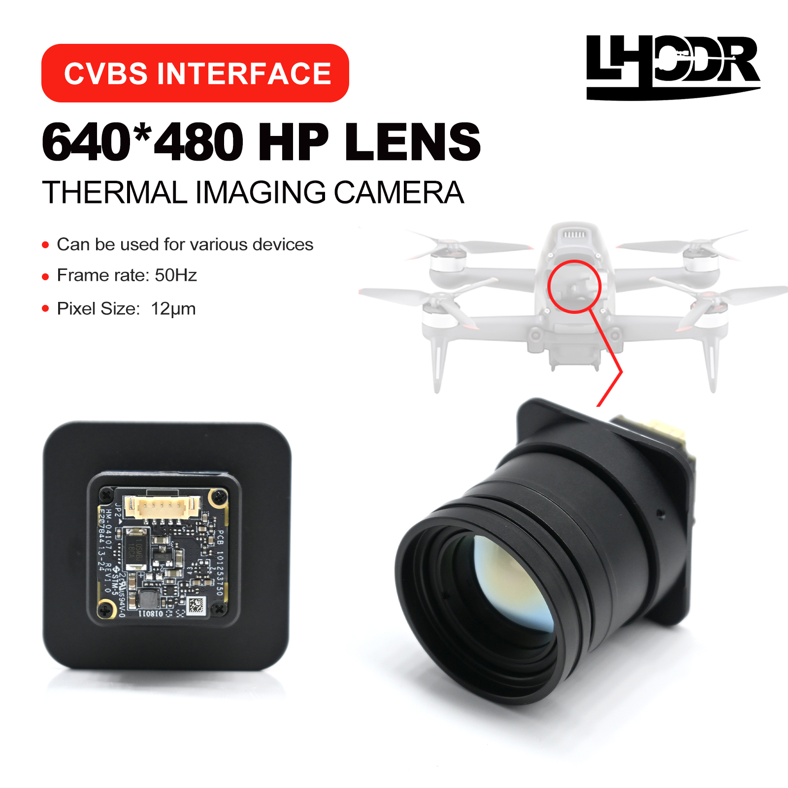 Drone Cinematic - 30mm 640x480 pix Drone thermal imaging