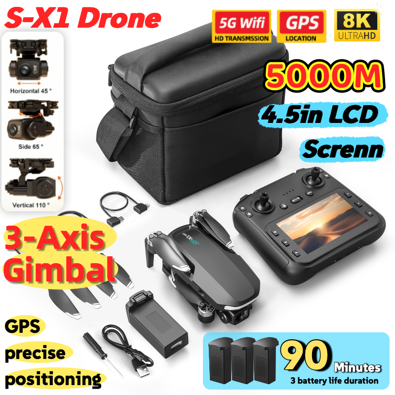 S-X1 MAX GPS Drone with 3-Axis - огляд і ціна Drone Photogrammetry