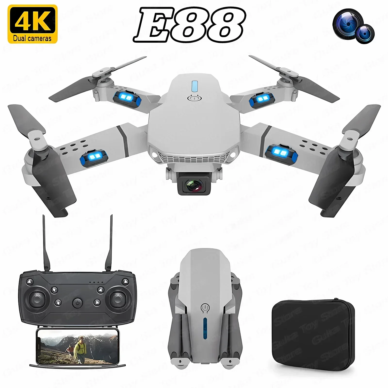 E88 Pro WIFI FPV Drone Wide An - огляд і ціна Drone Cinematic