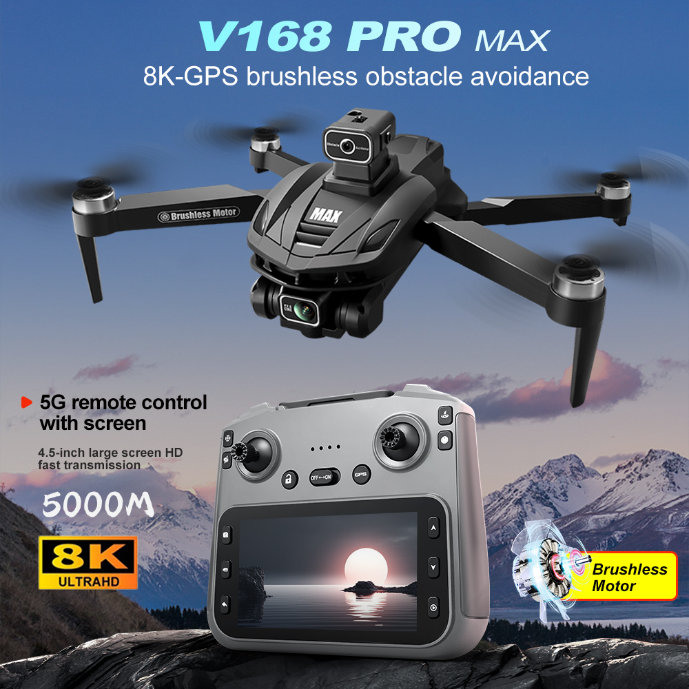 V168 PRO Max GPS Drone 8K Prof - огляд і ціна Drone Cinematic