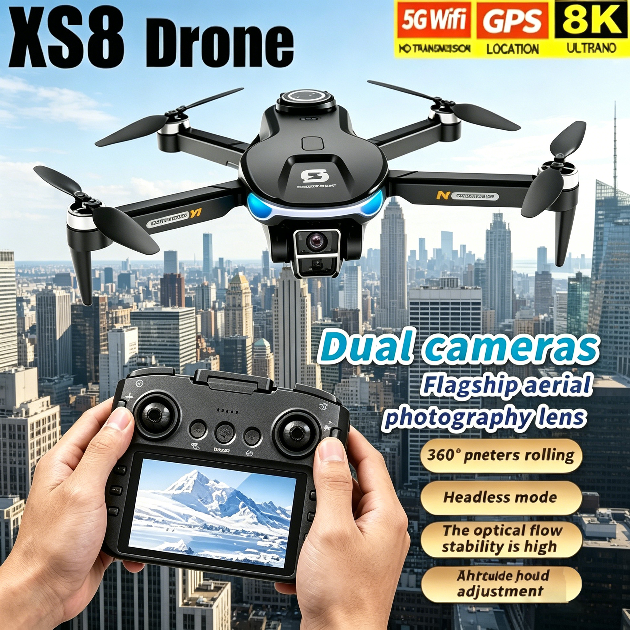 HD 8K Professional GPS Drone w - огляд і ціна Drone Surveying