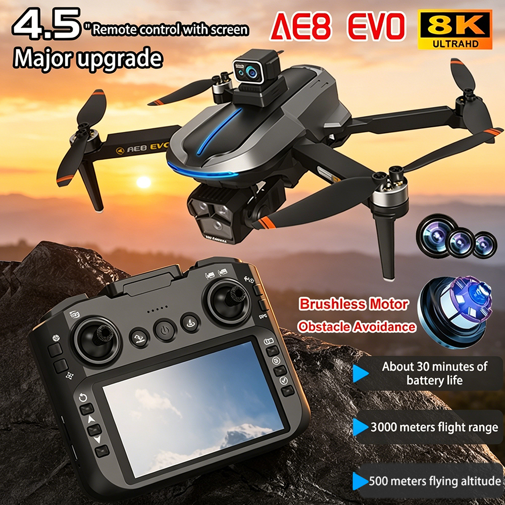 AE8 EVO Drone 4K Professional  - огляд і ціна Drone Surveying