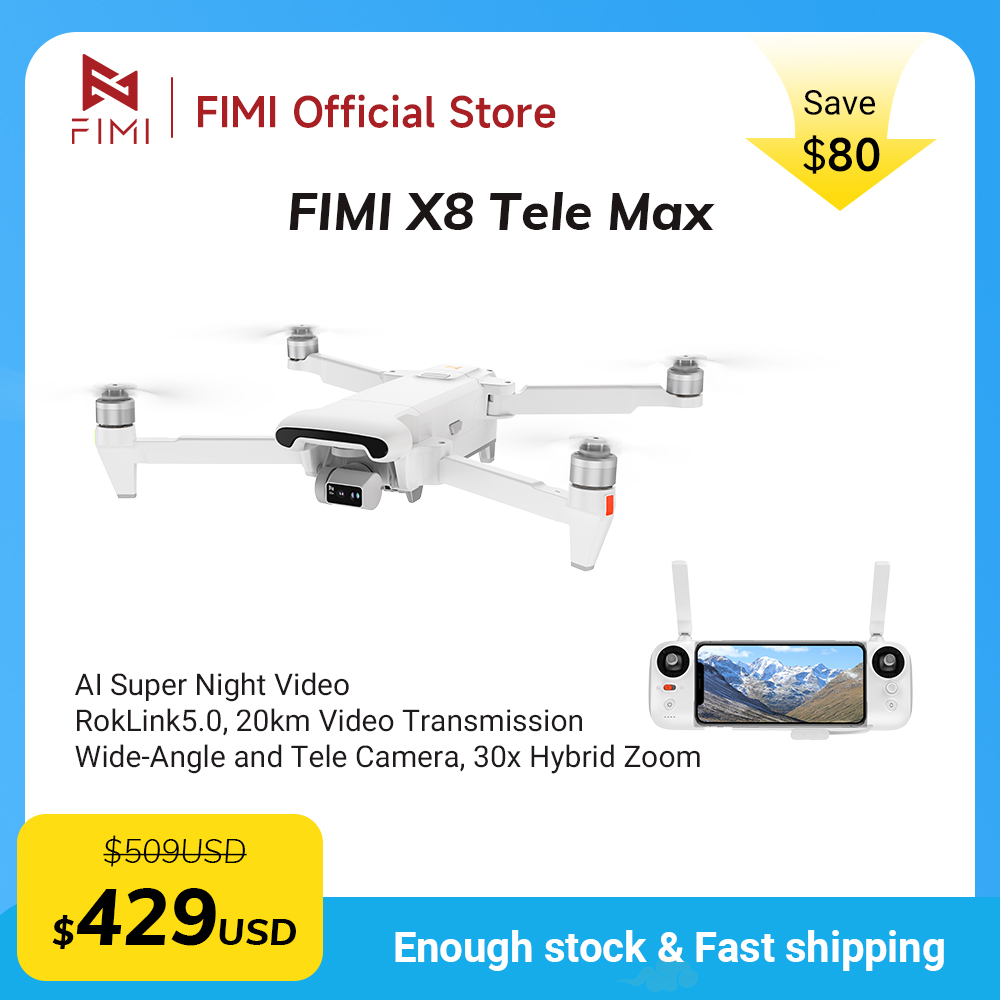 FIMI X8 Tele Max drone 1/2-inc - огляд і ціна Drone Thermal Imaging